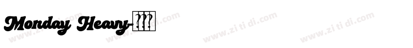 Monday Heavy字体转换
